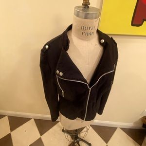 Moto style sweat jacket. XL